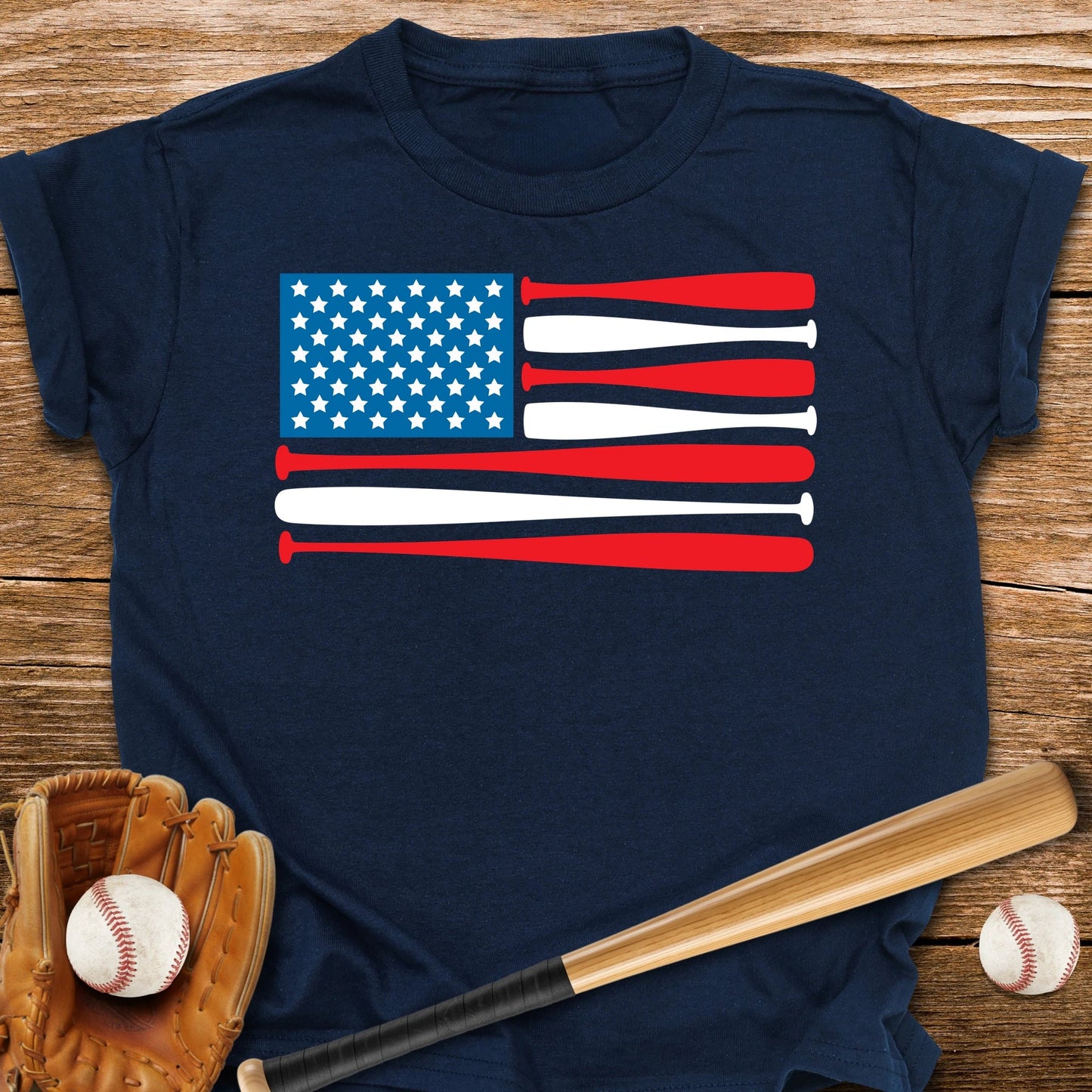 Baseball USA Flag Youth Tee - HomeRun PrintsKids clothes