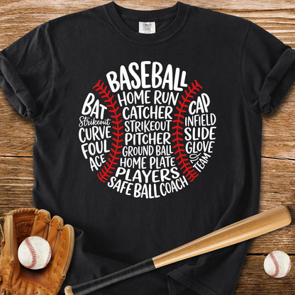 Baseball Word Ball - HomeRun PrintsComfort Colors