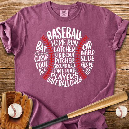 Baseball Word Ball - HomeRun PrintsComfort Colors
