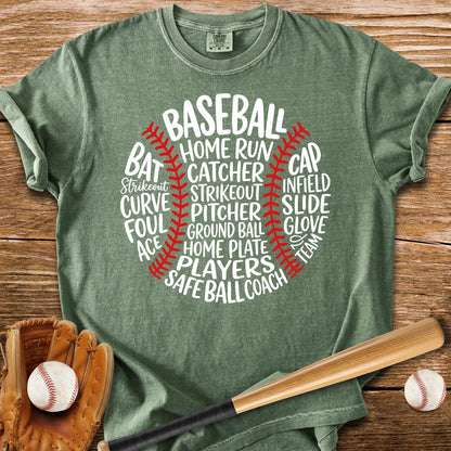 Baseball Word Ball - HomeRun PrintsComfort Colors