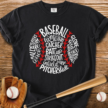 Baseball Words - HomeRun PrintsComfort Colors