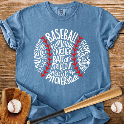Baseball Words - HomeRun PrintsComfort Colors