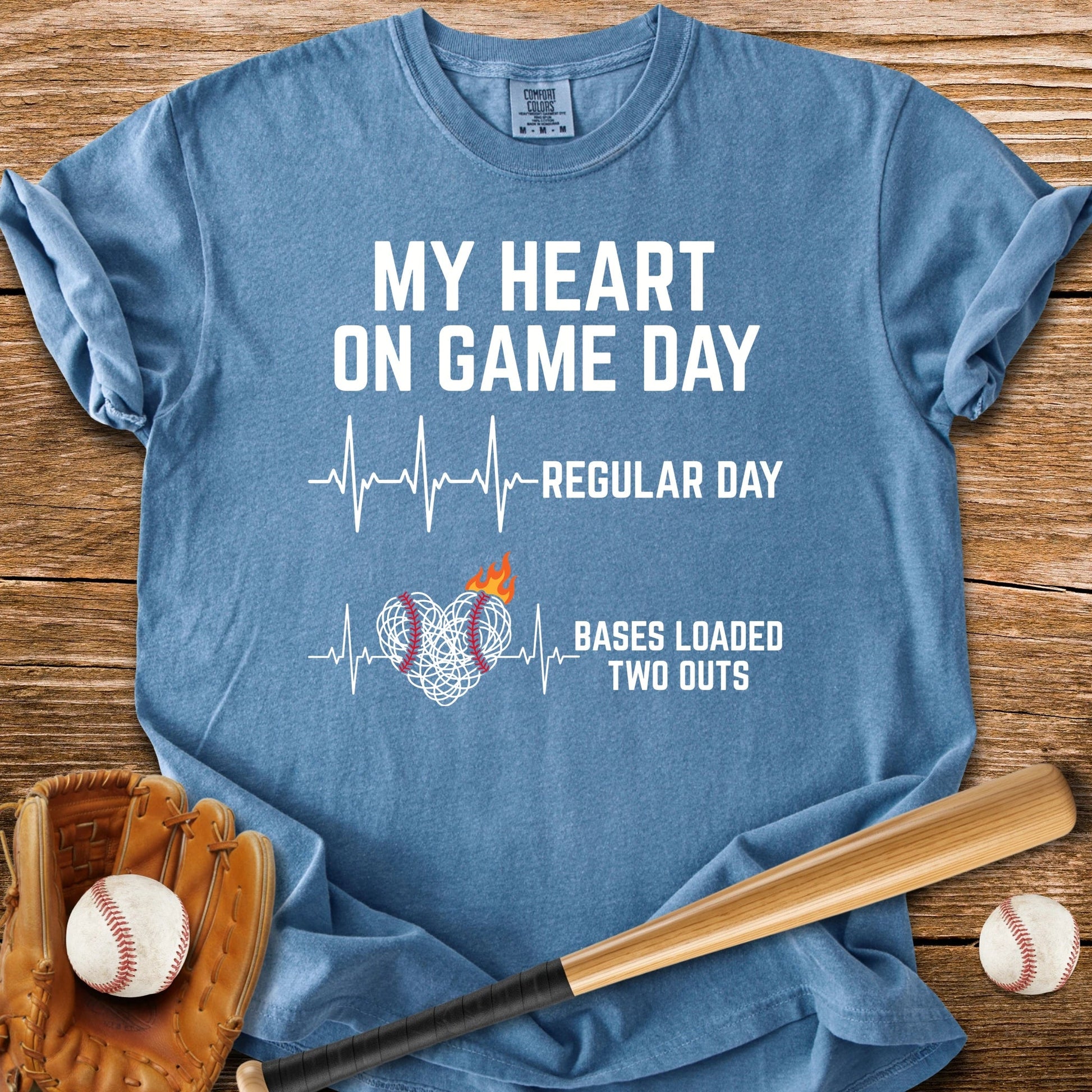 Bases Loaded Races My Heart - HomeRun PrintsComfort Colors