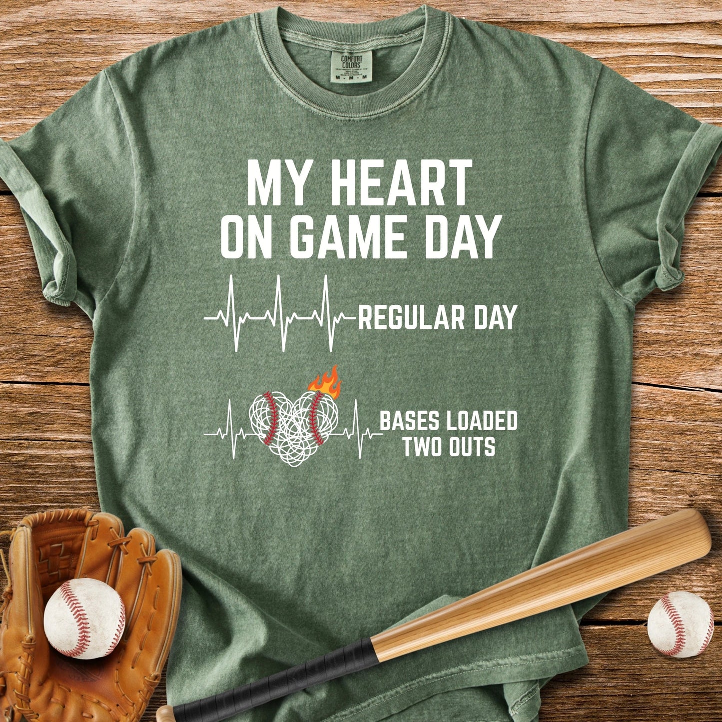 Bases Loaded Races My Heart - HomeRun PrintsComfort Colors