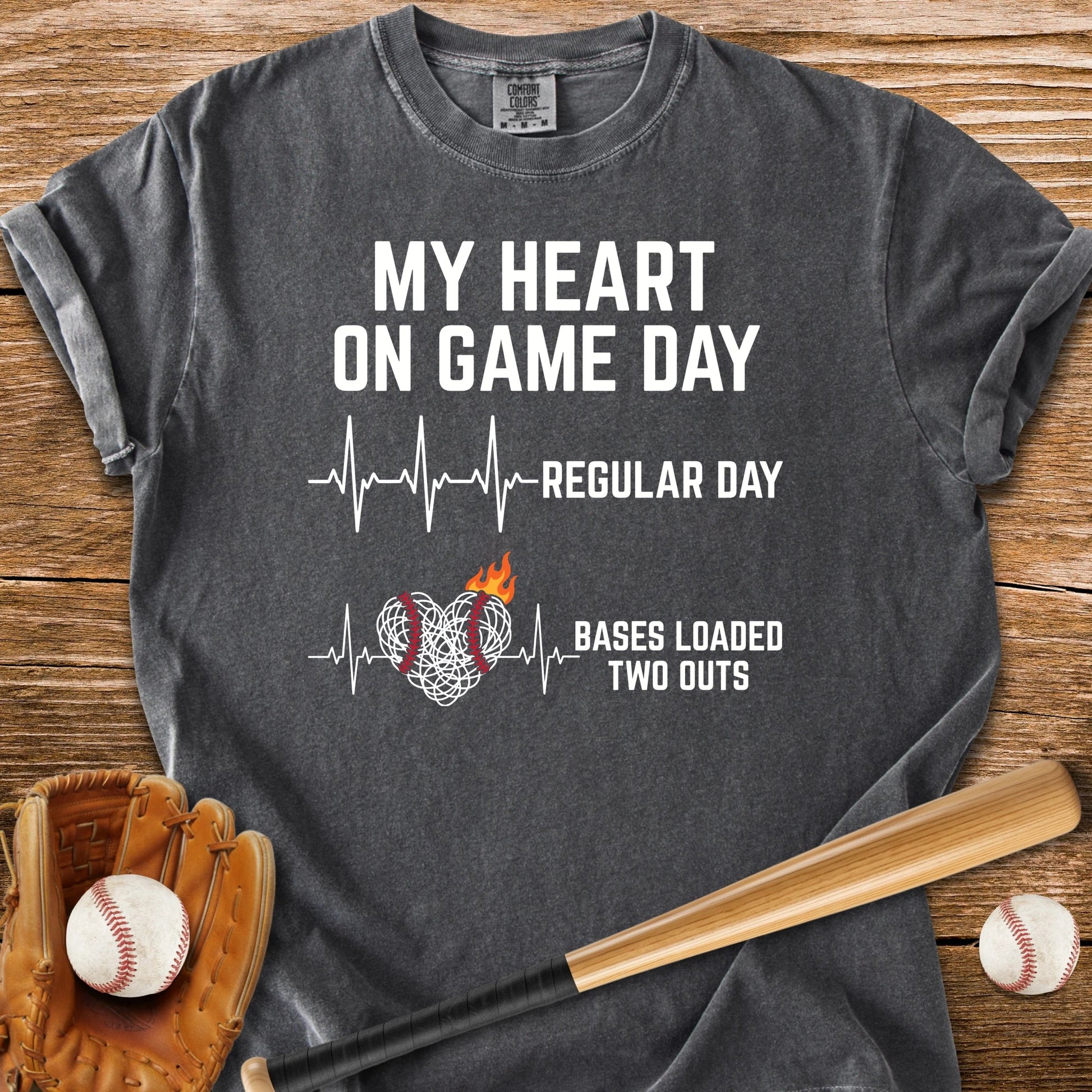 Bases Loaded Races My Heart - HomeRun PrintsComfort Colors