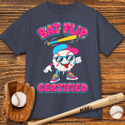 Bat Flip Certified Kids T-shirt - HomeRun PrintsKids clothes