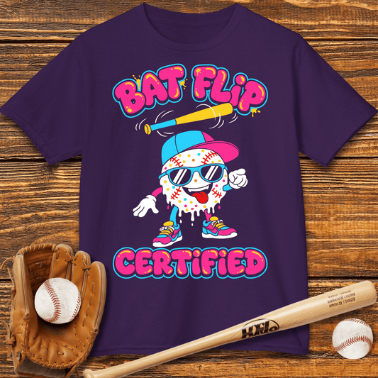 Bat Flip Certified Kids T-shirt - HomeRun PrintsKids clothes