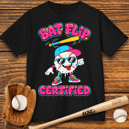 Bat Flip Certified Kids T-shirt - HomeRun PrintsKids clothes