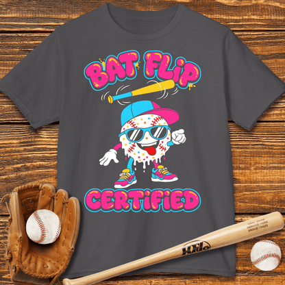 Bat Flip Certified Kids T-shirt - HomeRun PrintsKids clothes