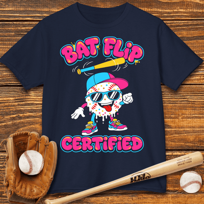 Bat Flip Certified Kids T-shirt - HomeRun PrintsKids clothes