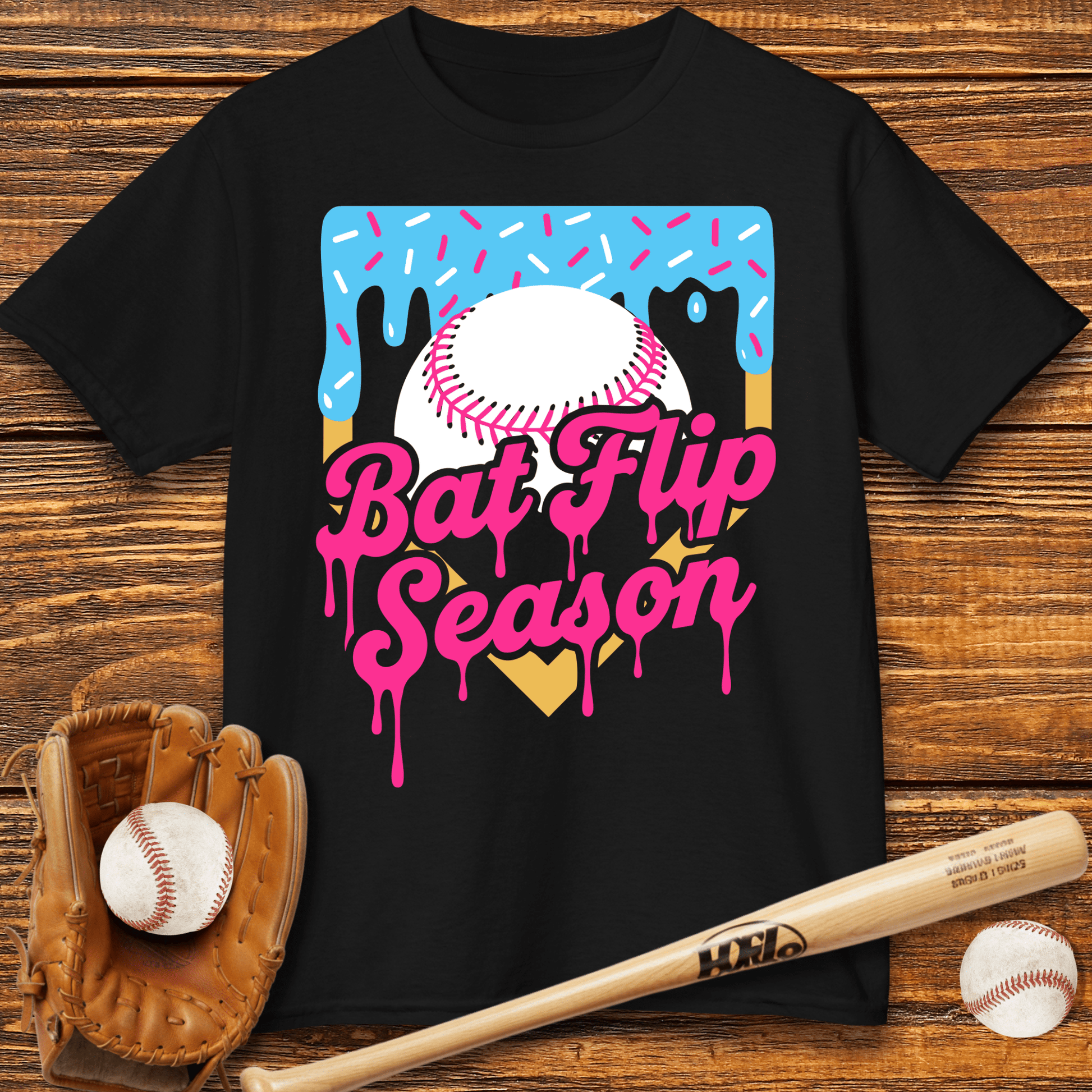 Bat Flip Season Kids T-shirt - HomeRun PrintsKids clothes