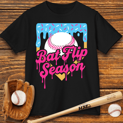 Bat Flip Season Kids T-shirt - HomeRun PrintsKids clothes