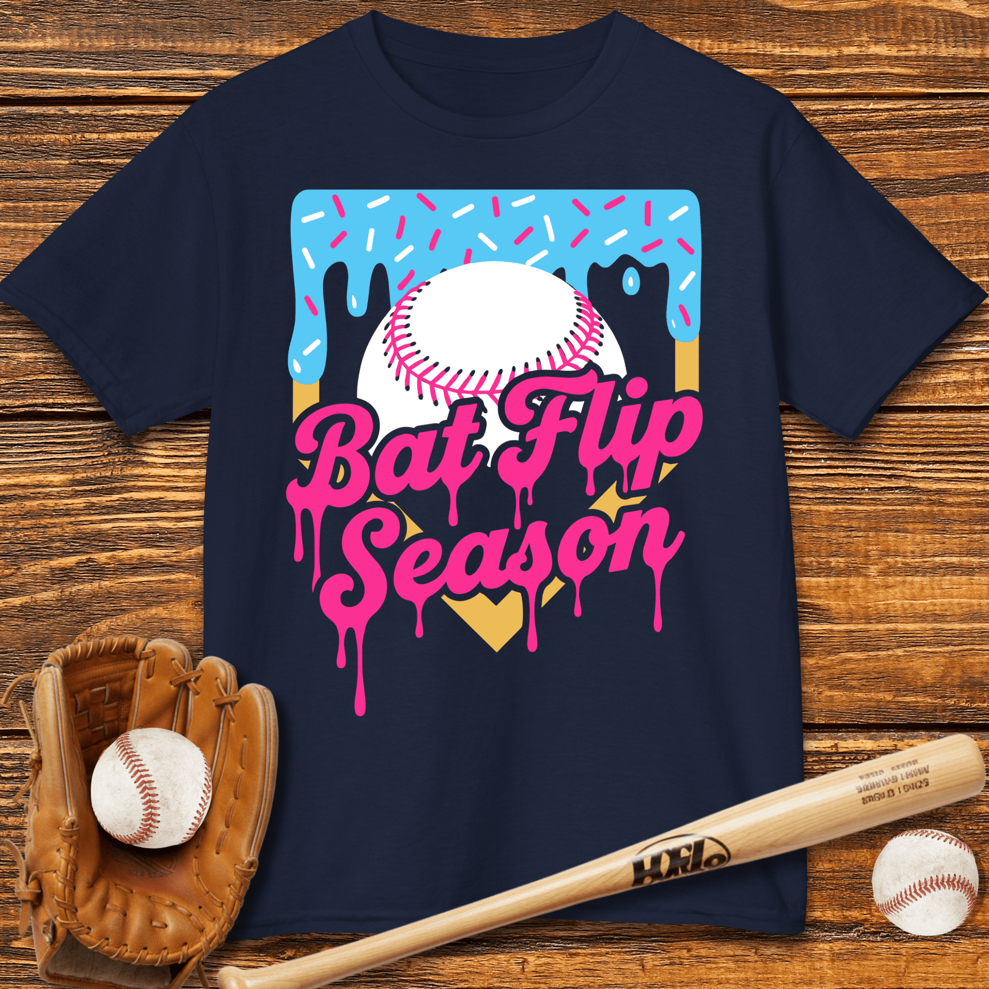 Bat Flip Season Kids T-shirt - HomeRun PrintsKids clothes