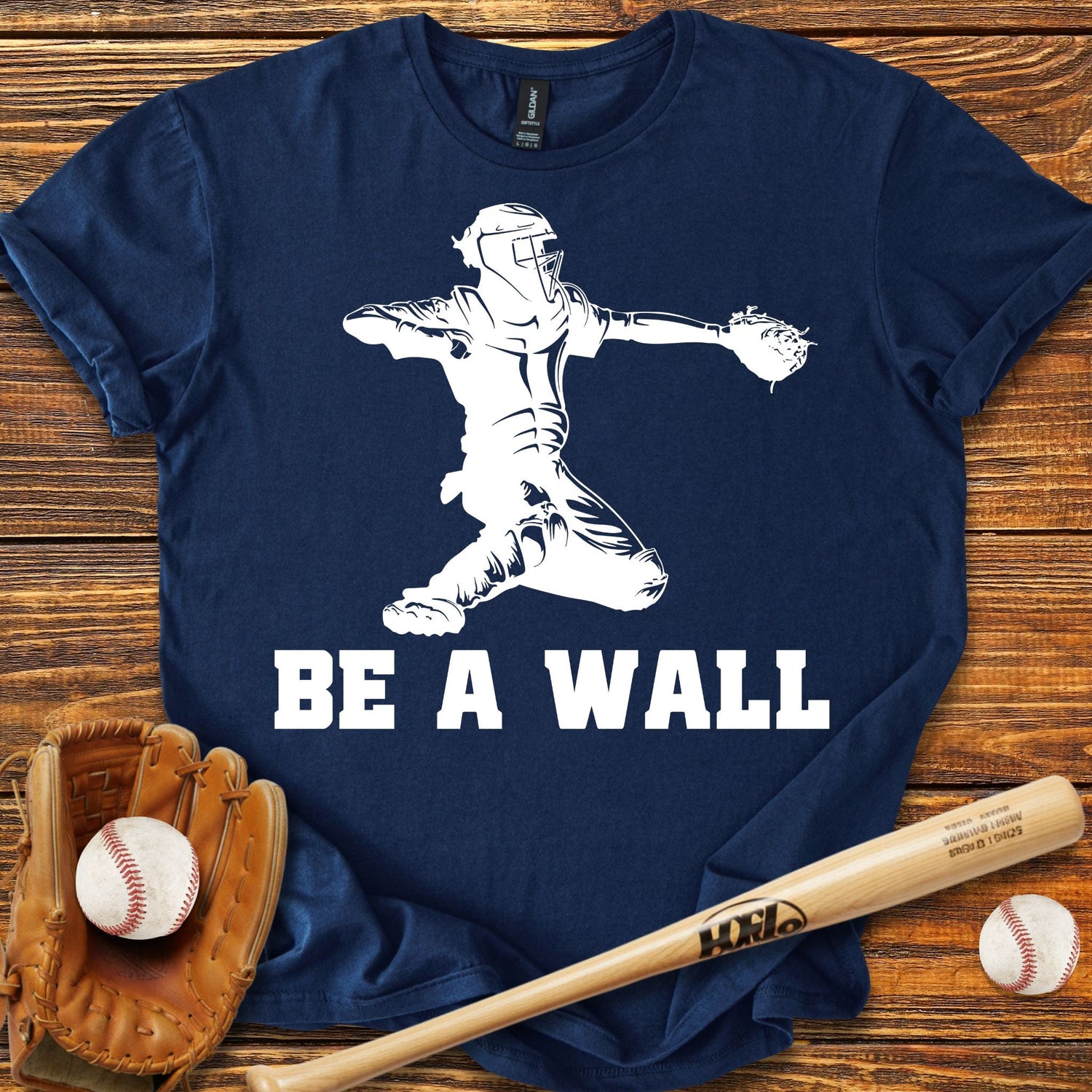 Be A Wall Pitcher T-Shirt - HomeRun PrintsT-Shirt