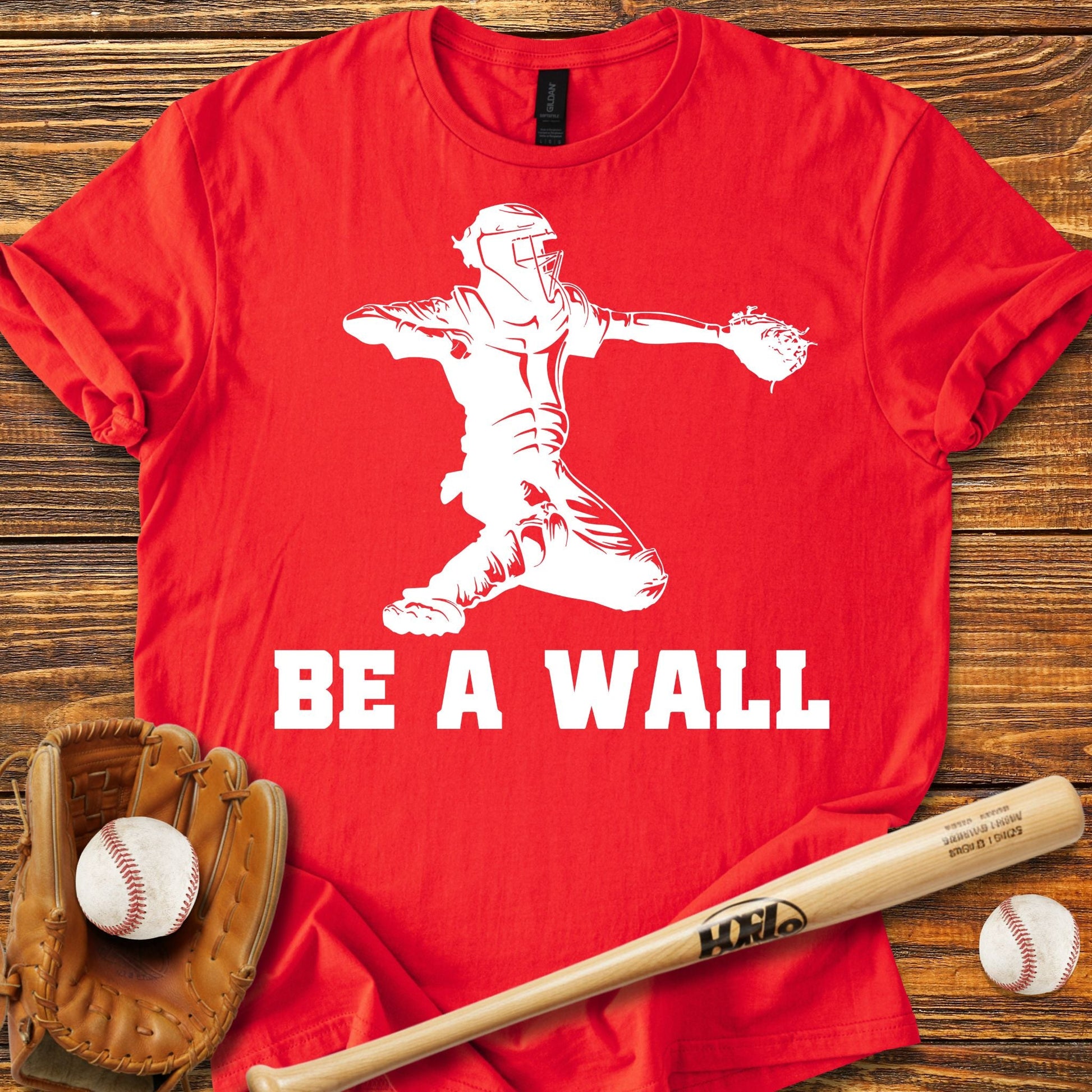 Be A Wall Pitcher T-Shirt - HomeRun PrintsT-Shirt