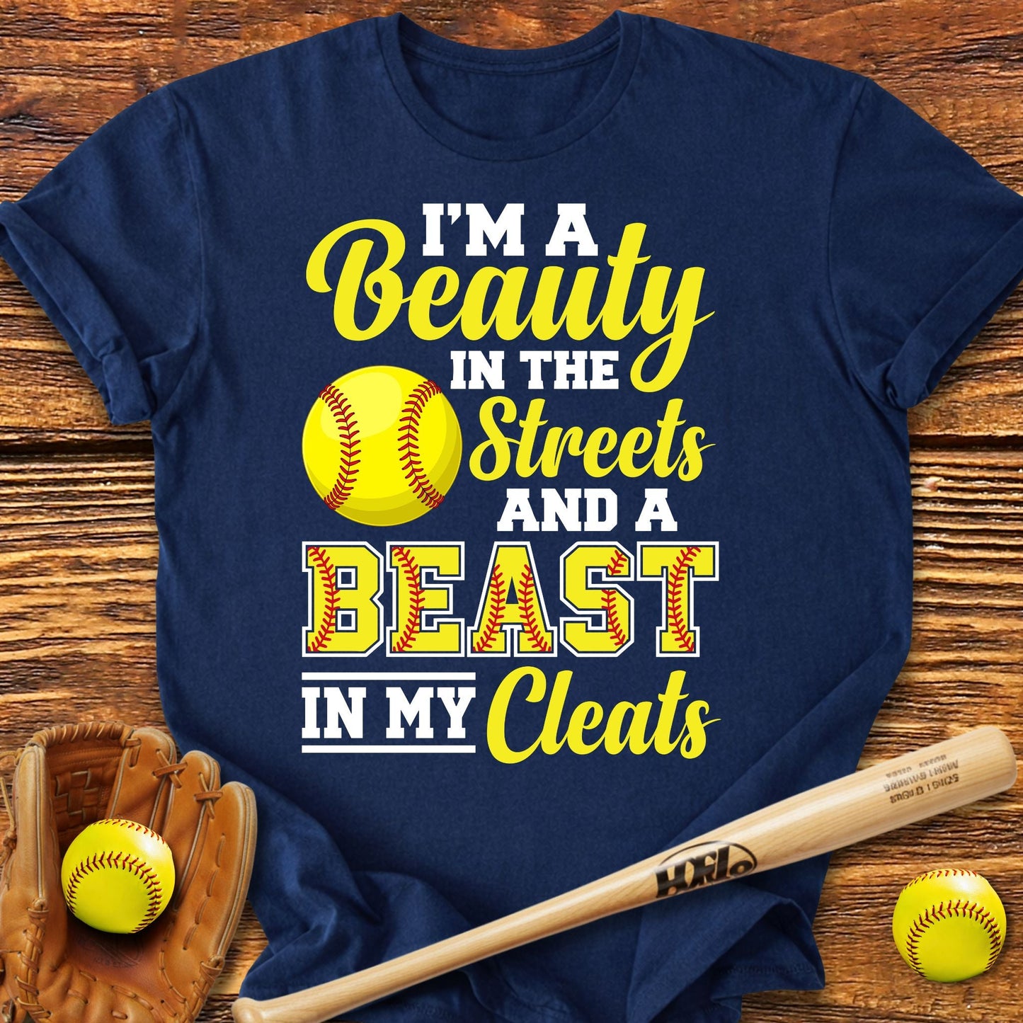 Beast In My Cleats Softball T-Shirt - HomeRun PrintsT-Shirt