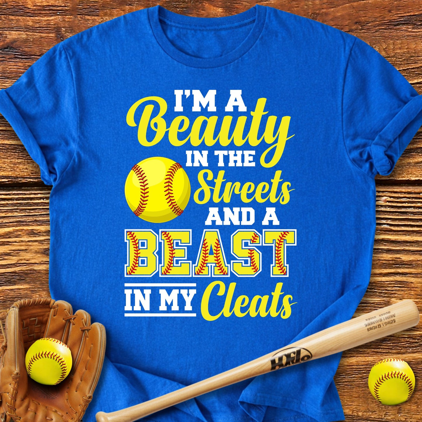 Beast In My Cleats Softball T-Shirt - HomeRun PrintsT-Shirt