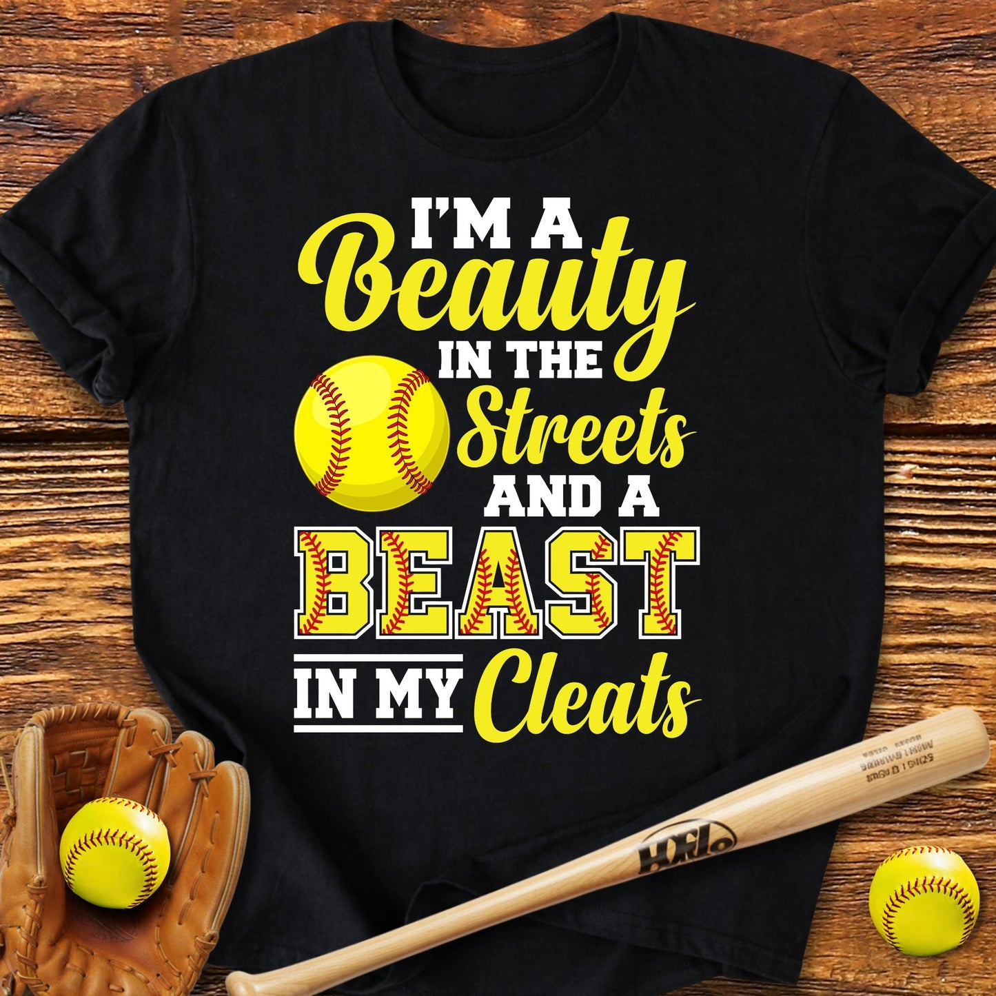 Beast In My Cleats Softball T-Shirt - HomeRun PrintsT-Shirt