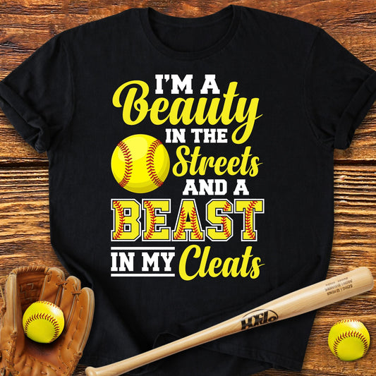Beast In My Cleats Softball T-Shirt - HomeRun PrintsT-Shirt