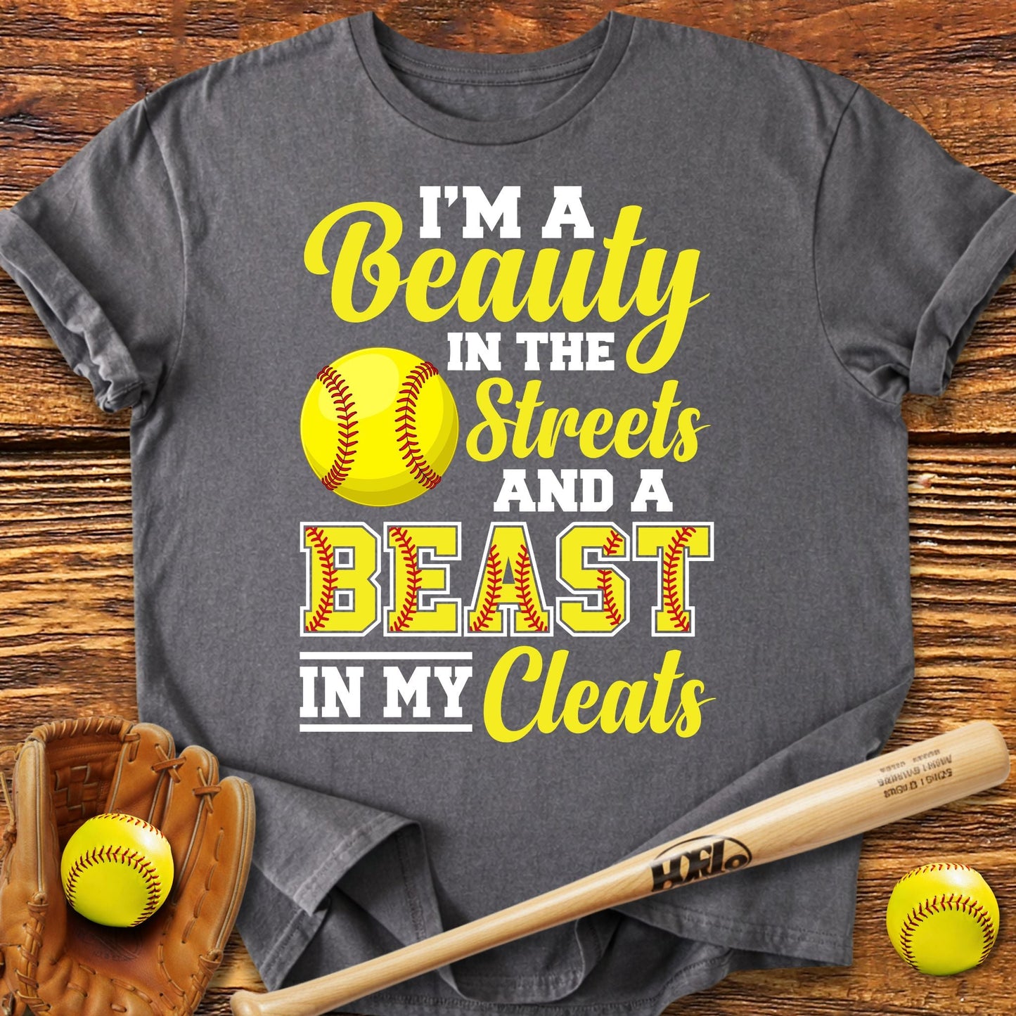 Beast In My Cleats Softball T-Shirt - HomeRun PrintsT-Shirt