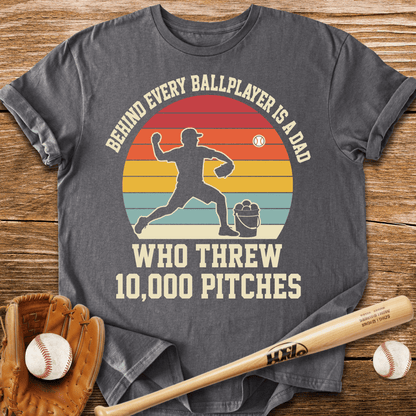 Behind Every Ballplayer A Dad T-Shirt - HomeRun PrintsT-Shirt
