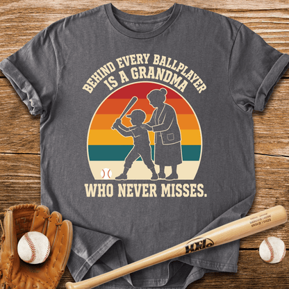 Behind Every Ballplayer A Grandma T-Shirt - HomeRun PrintsT-Shirt