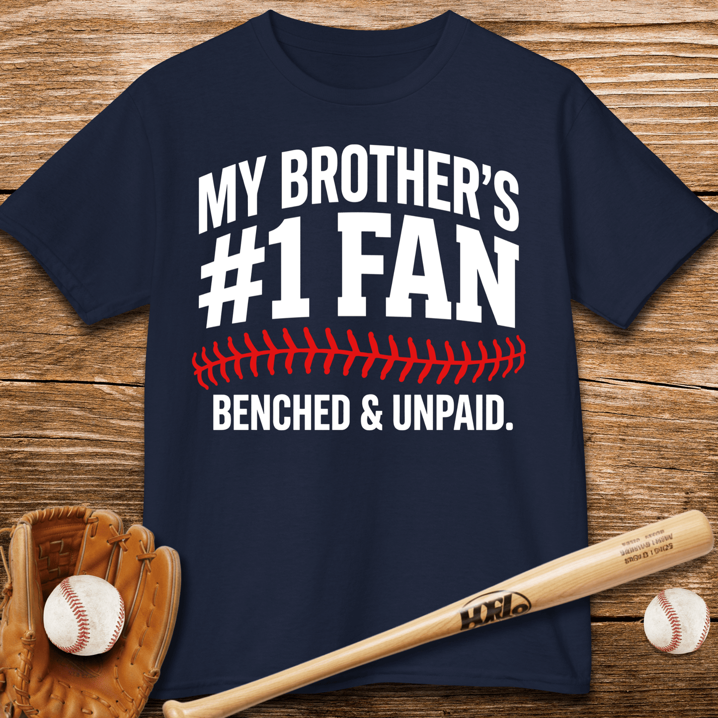 Benched Baseball Sibling Kids T-shirt - HomeRun PrintsKids clothes