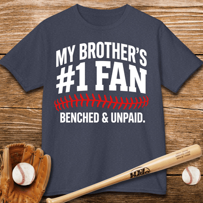 Benched Baseball Sibling Kids T-shirt - HomeRun PrintsKids clothes