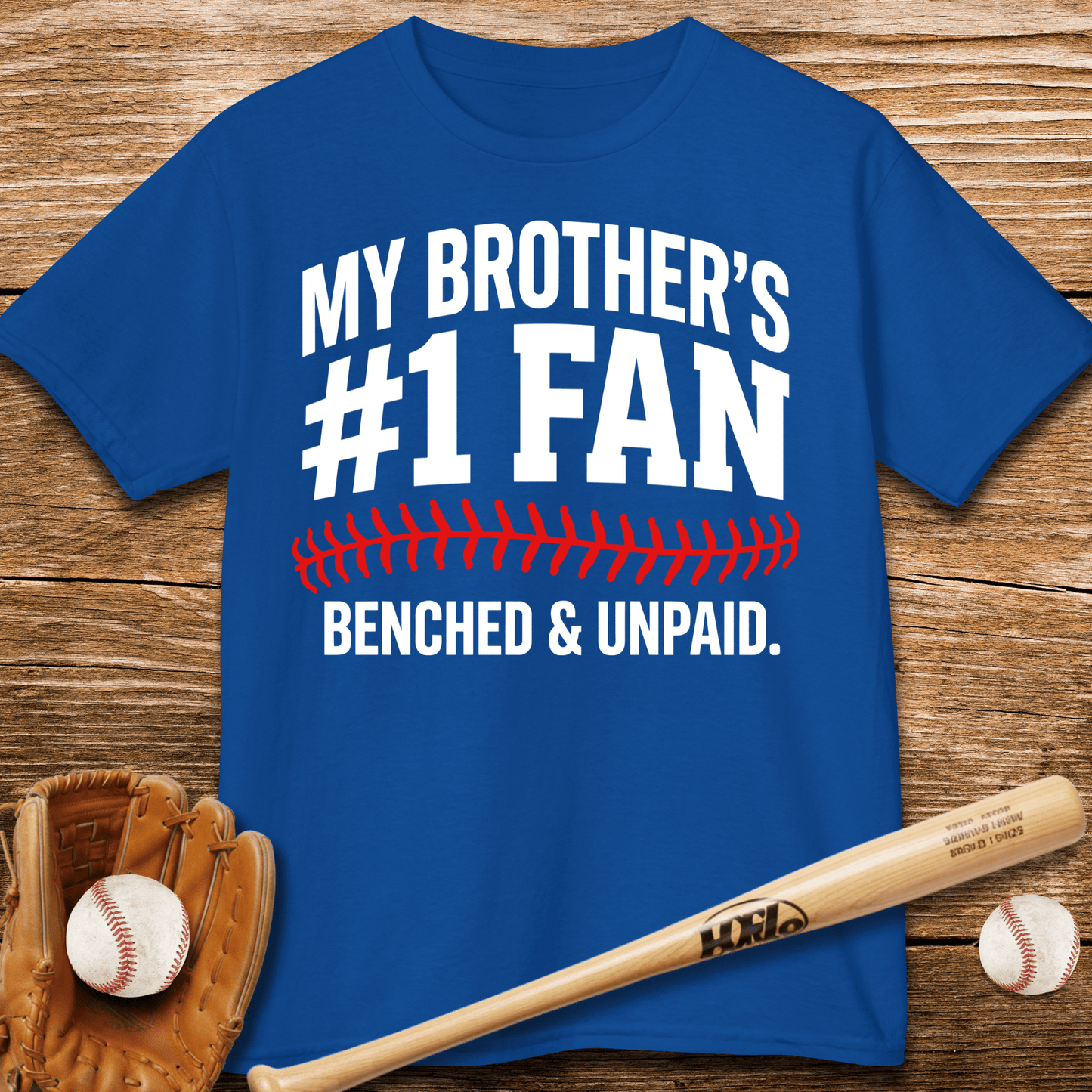 Benched Baseball Sibling Kids T-shirt - HomeRun PrintsKids clothes