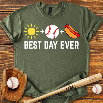 Best Day Ever Baseball T-Shirt - HomeRun PrintsT-Shirt