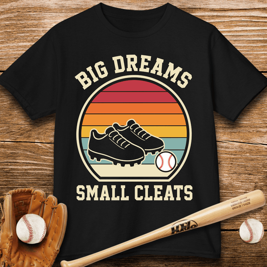 Big Dreams Small Cleats Kids T-shirt - HomeRun PrintsKids clothes