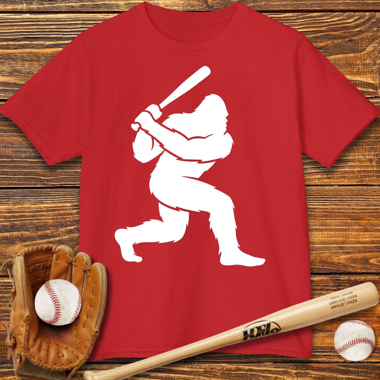 Bigfoot Baseball Kids T-Shirt - HomeRun PrintsKids clothes
