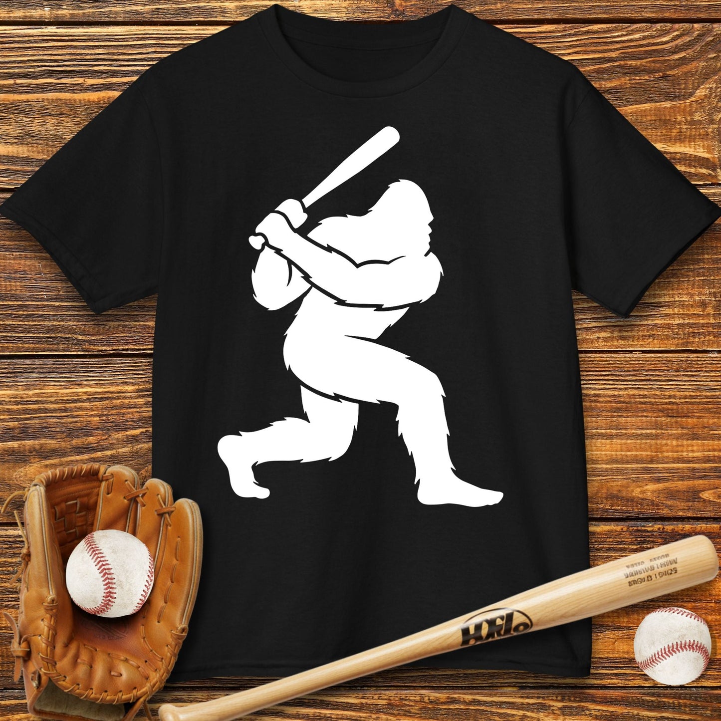 Bigfoot Baseball Kids T-Shirt - HomeRun PrintsKids clothes