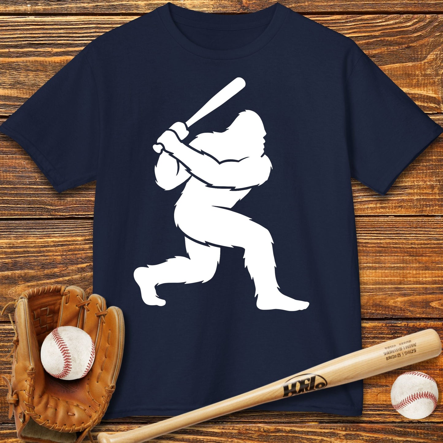 Bigfoot Baseball Kids T-Shirt - HomeRun PrintsKids clothes