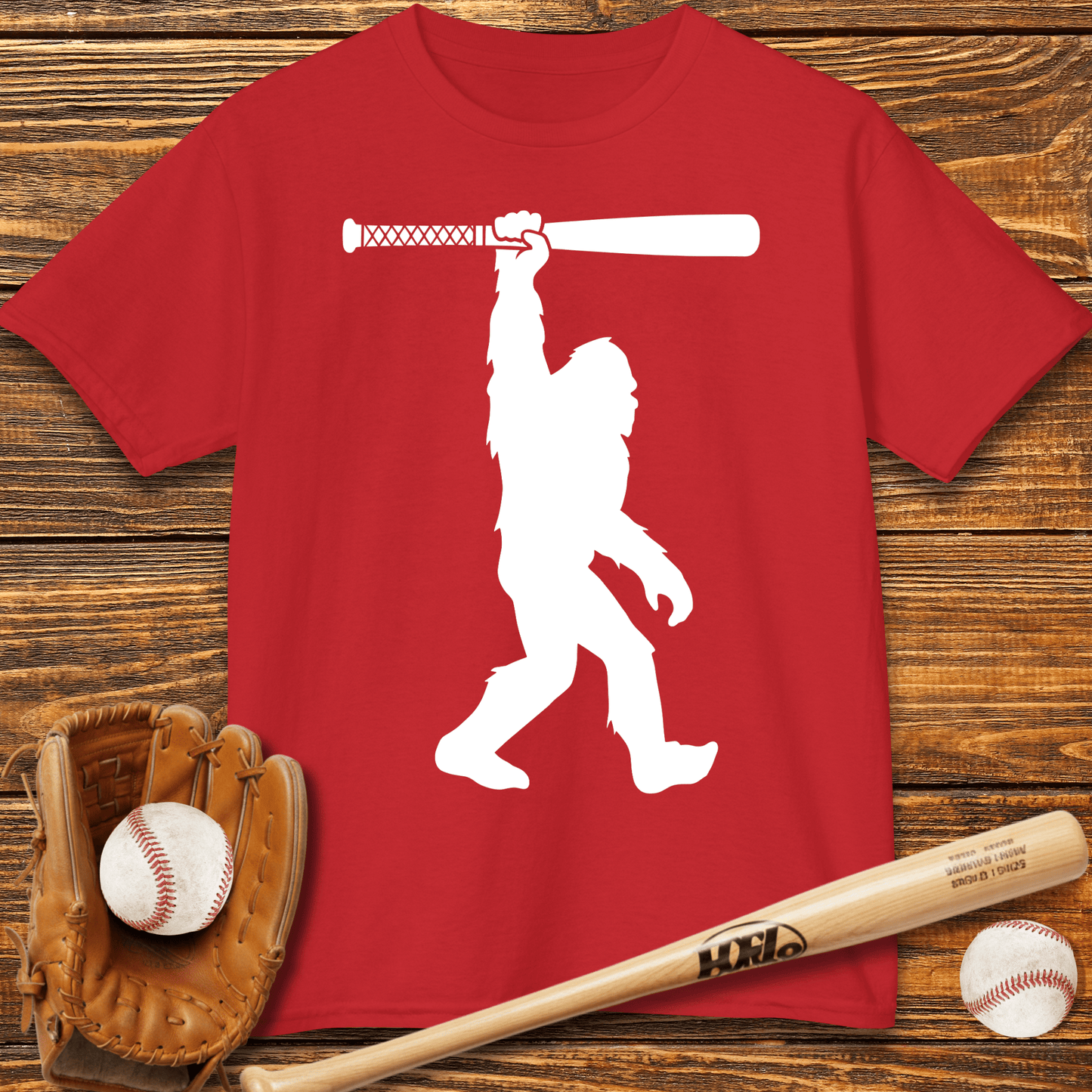 Bigfoot Baseball Kids T-Shirt - HomeRun PrintsKids clothes