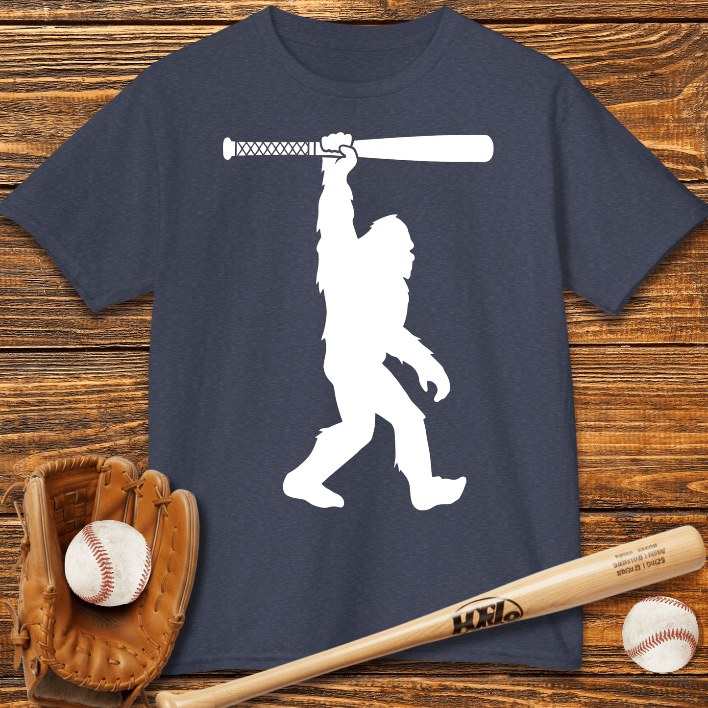 Bigfoot Baseball Kids T-Shirt - HomeRun PrintsKids clothes