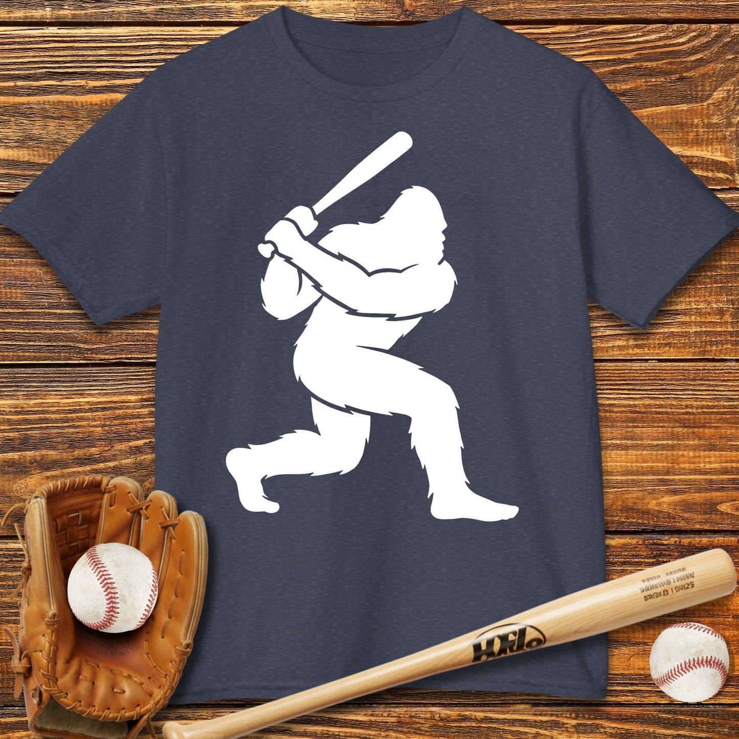 Bigfoot Baseball Kids T-Shirt - HomeRun PrintsKids clothes