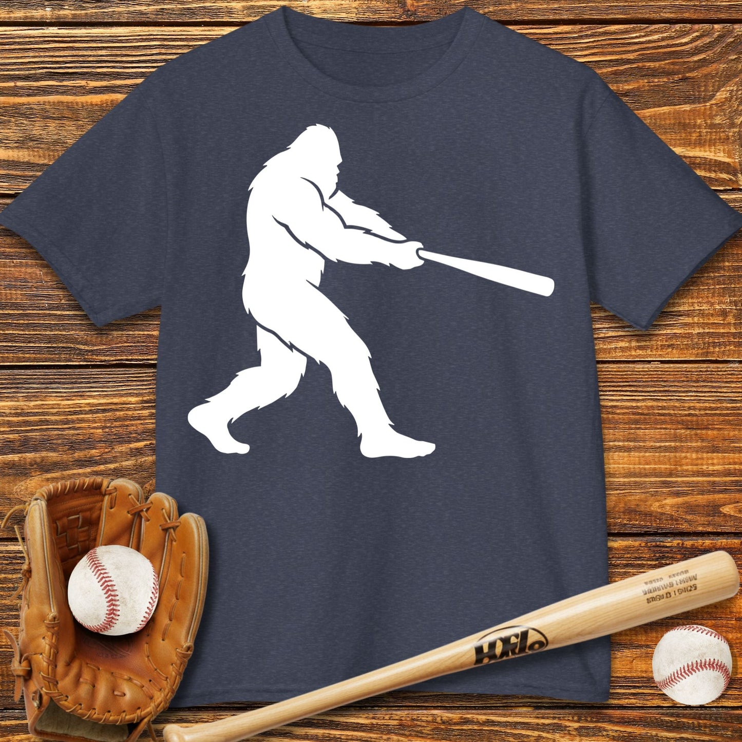 Bigfoot Baseball Kids T-Shirt - HomeRun PrintsKids clothes