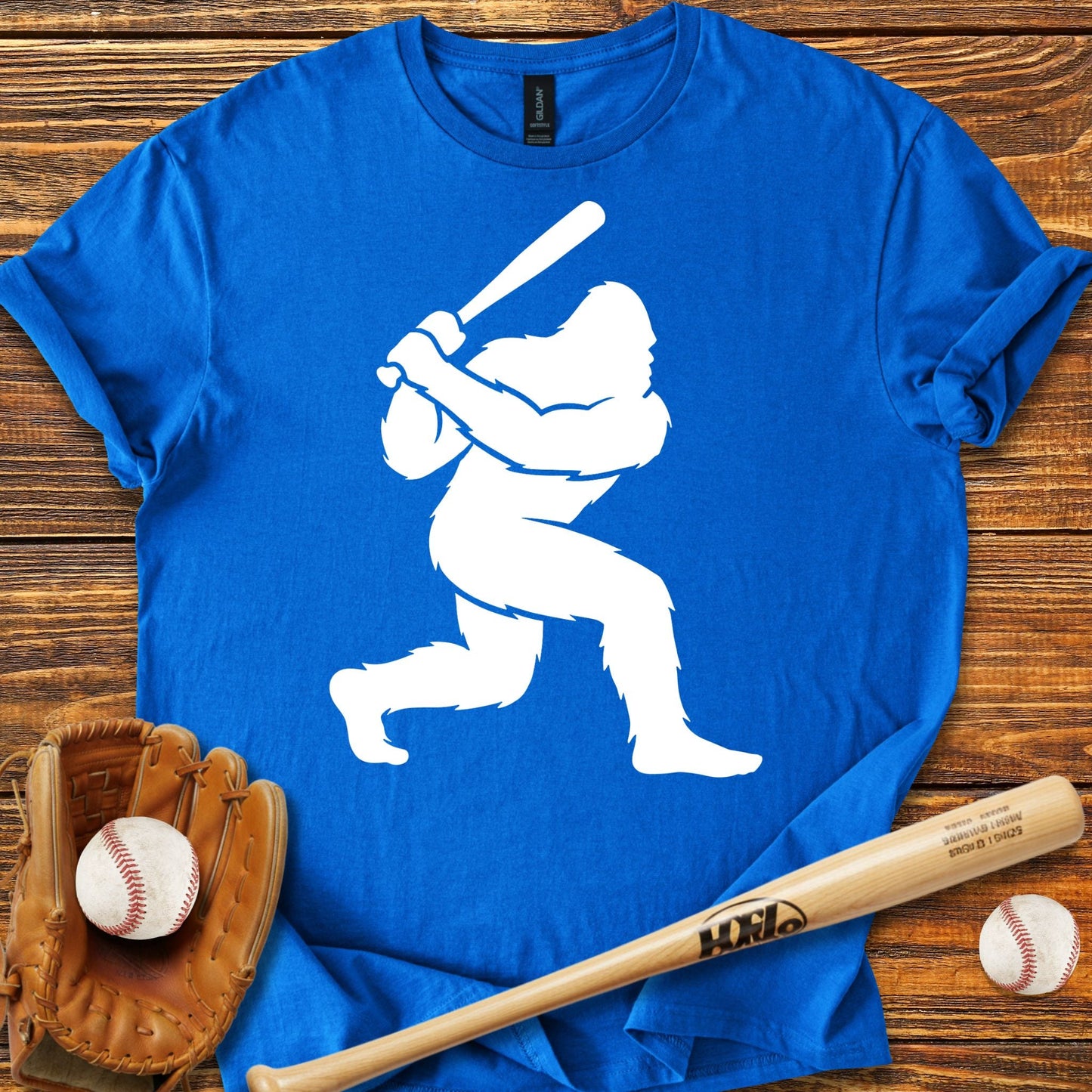 Bigfoot Baseball T-shirt - HomeRun PrintsT-Shirt