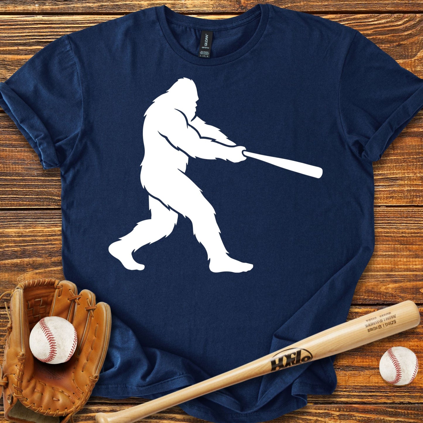 Bigfoot Baseball T-shirt - HomeRun PrintsT-Shirt