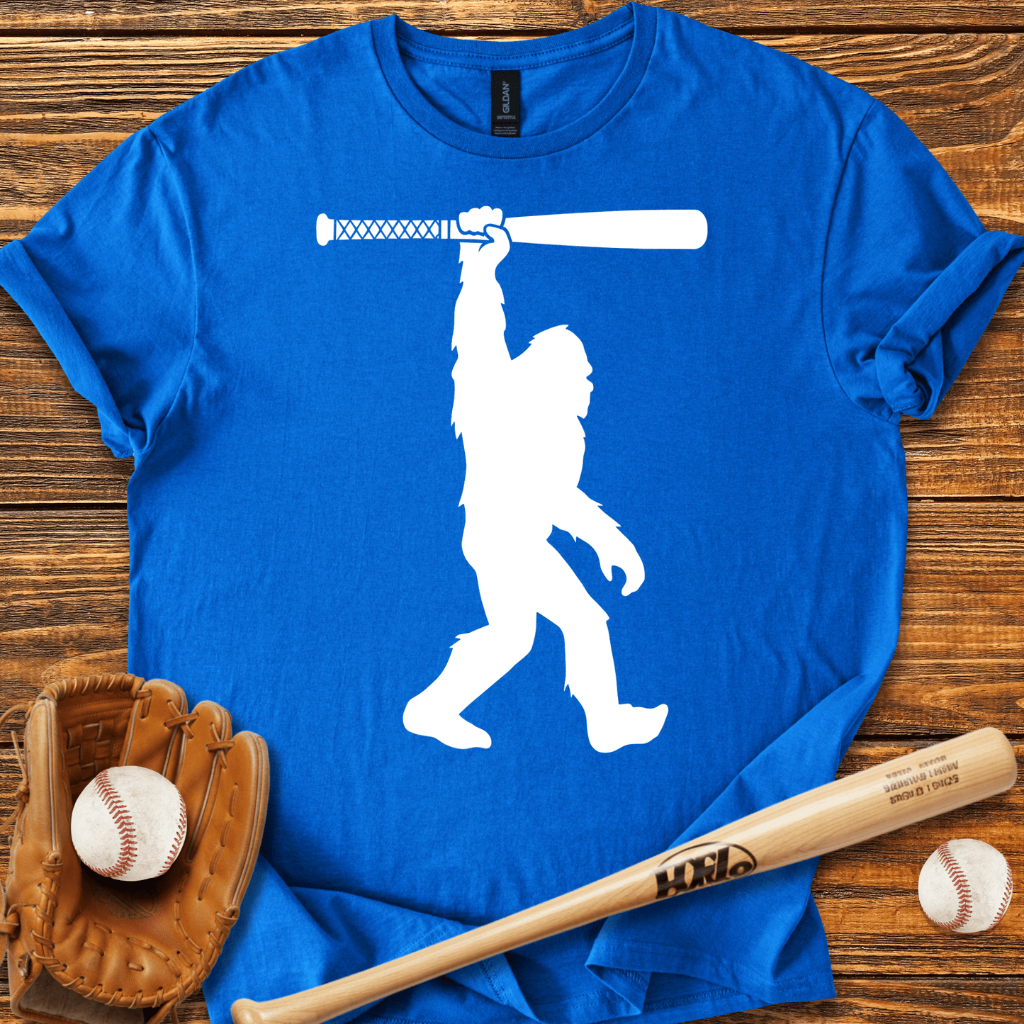 Bigfoot Baseball T-shirt - HomeRun PrintsT-Shirt