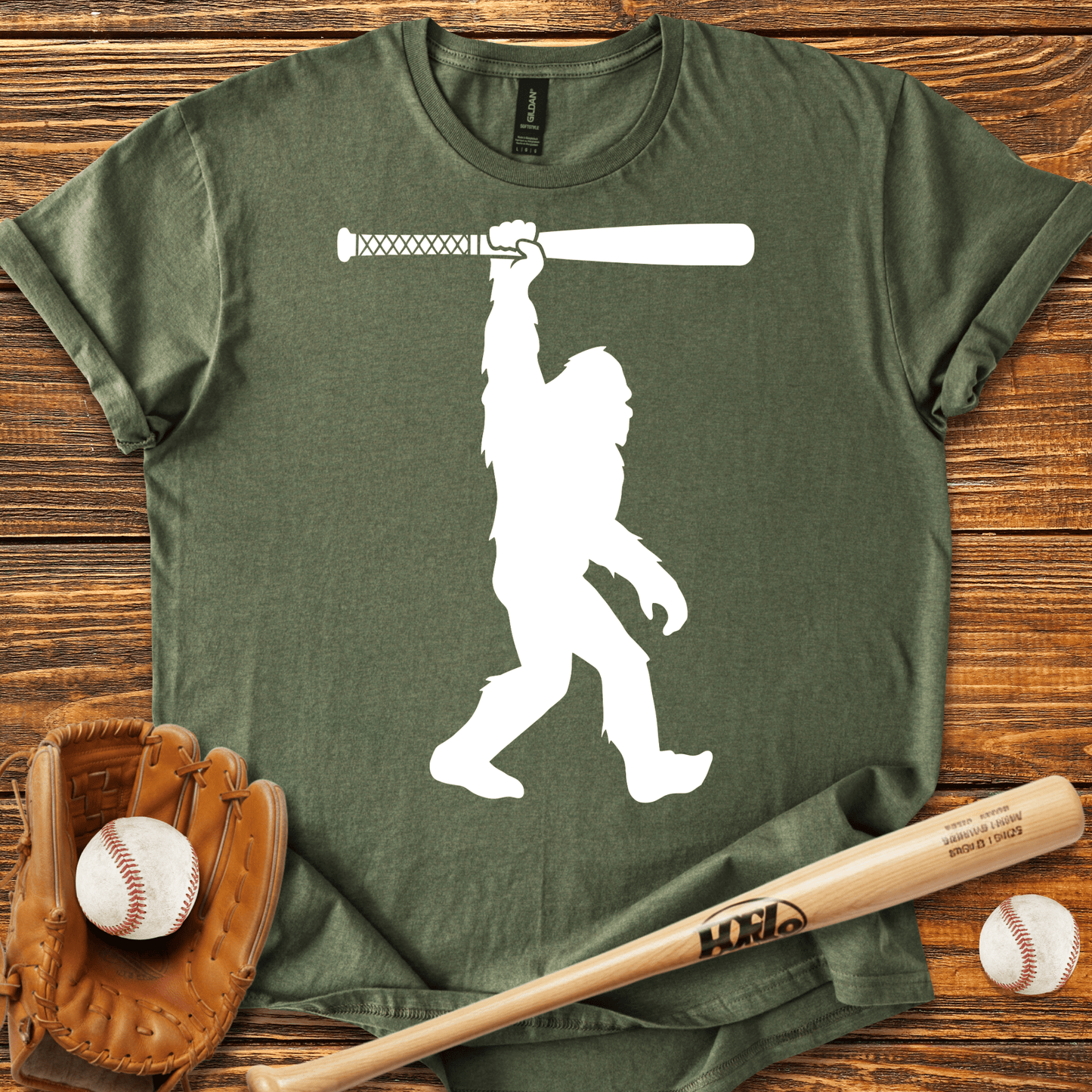 Bigfoot Baseball T-shirt - HomeRun PrintsT-Shirt