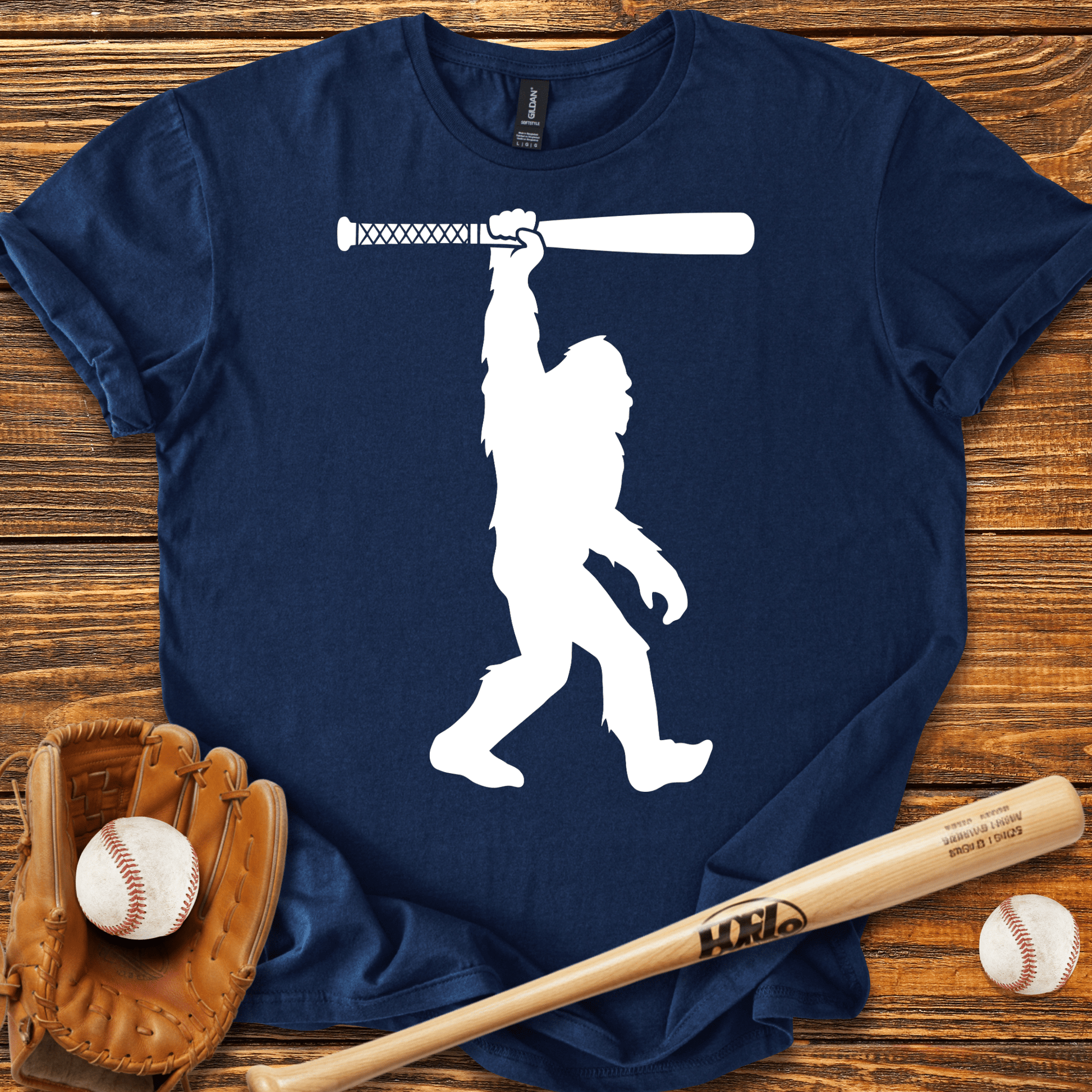 Bigfoot Baseball T-shirt - HomeRun PrintsT-Shirt