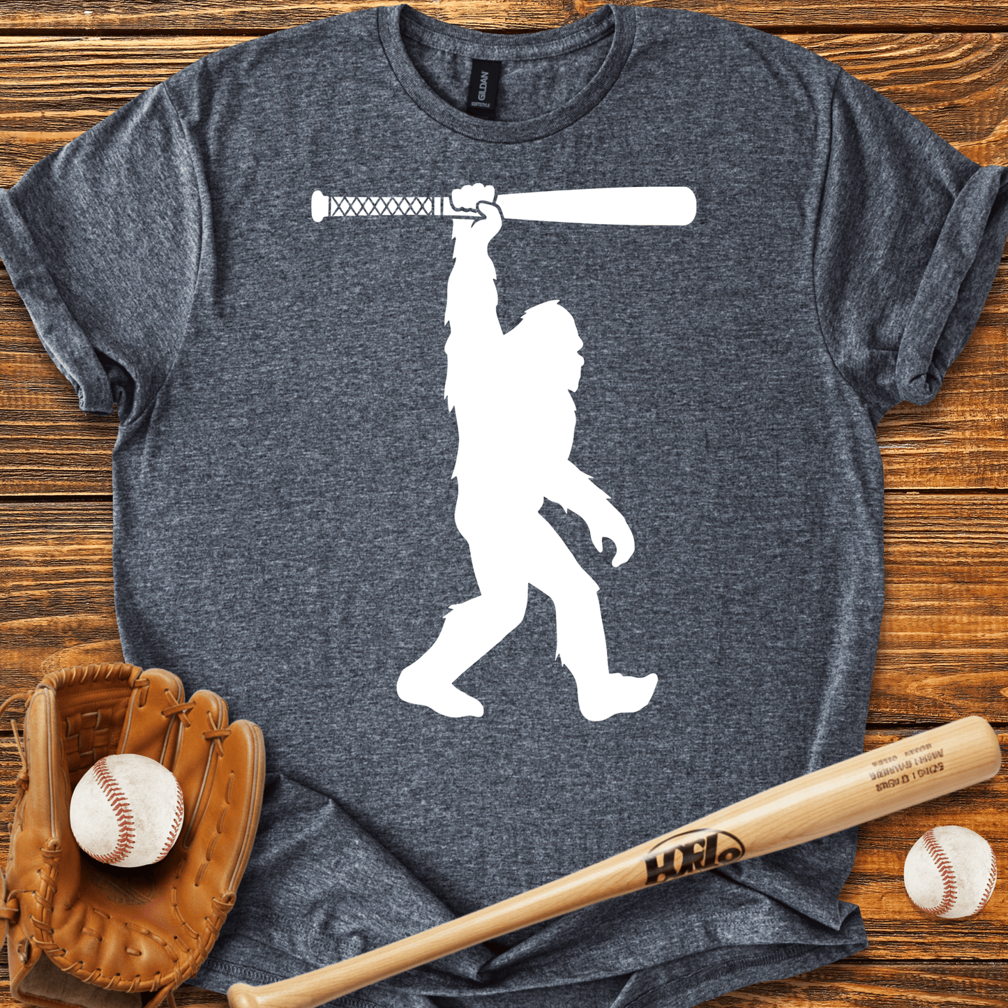 Bigfoot Baseball T-shirt - HomeRun PrintsT-Shirt