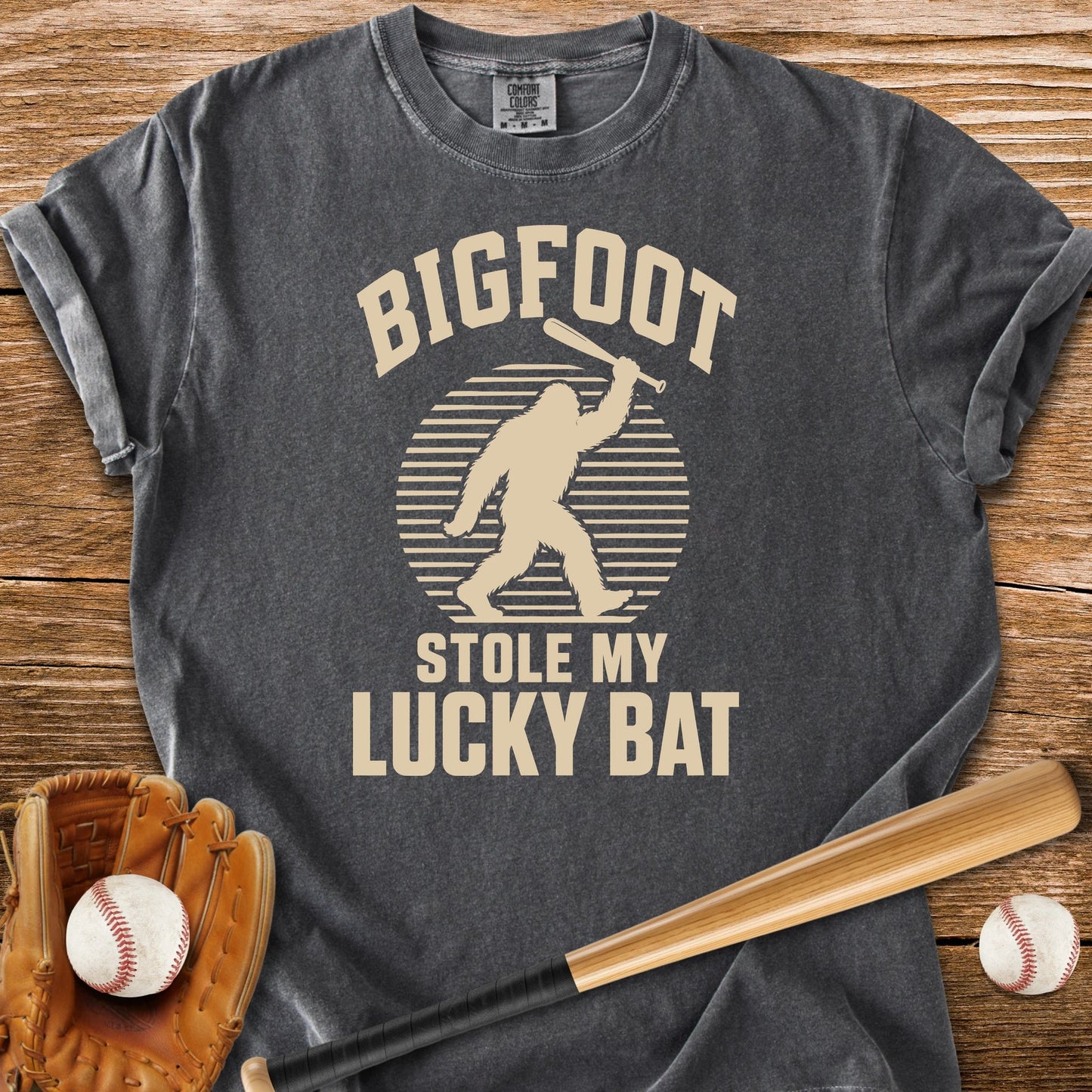 Bigfoot Lucky Bat - HomeRun PrintsComfort Colors