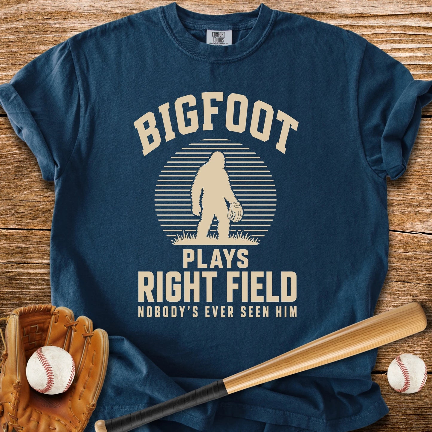 Bigfoot Right Field - HomeRun PrintsComfort Colors