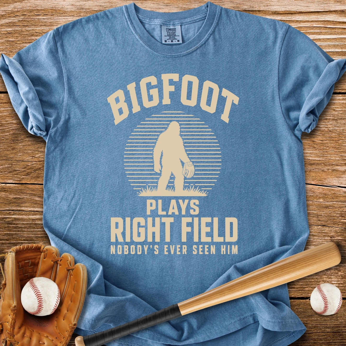 Bigfoot Right Field - HomeRun PrintsComfort Colors