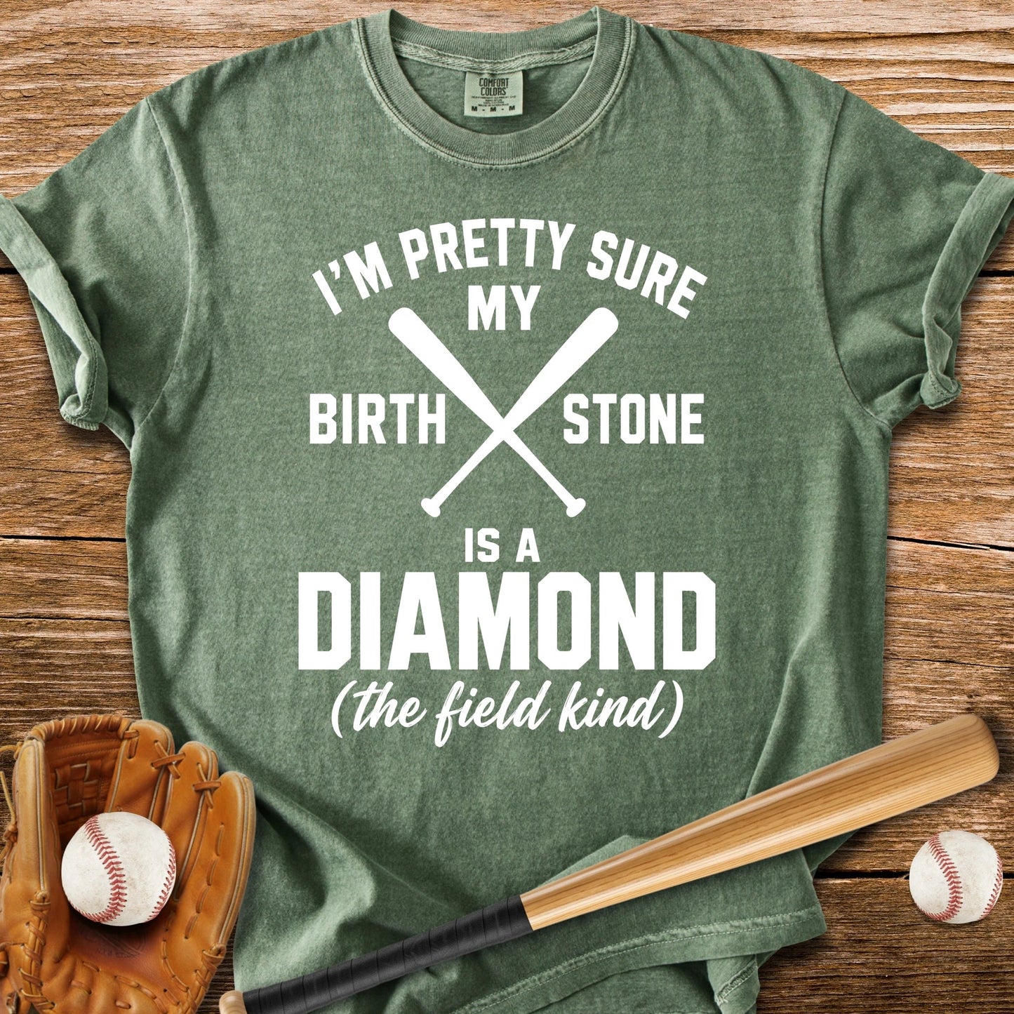 Birthstone Is A Diamond - HomeRun PrintsComfort Colors