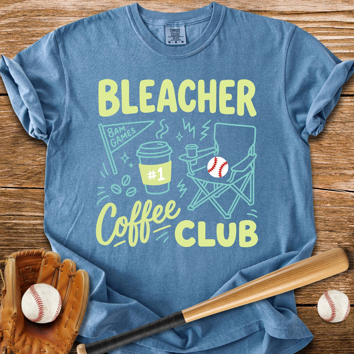Bleacher Coffee Club - HomeRun PrintsComfort Colors