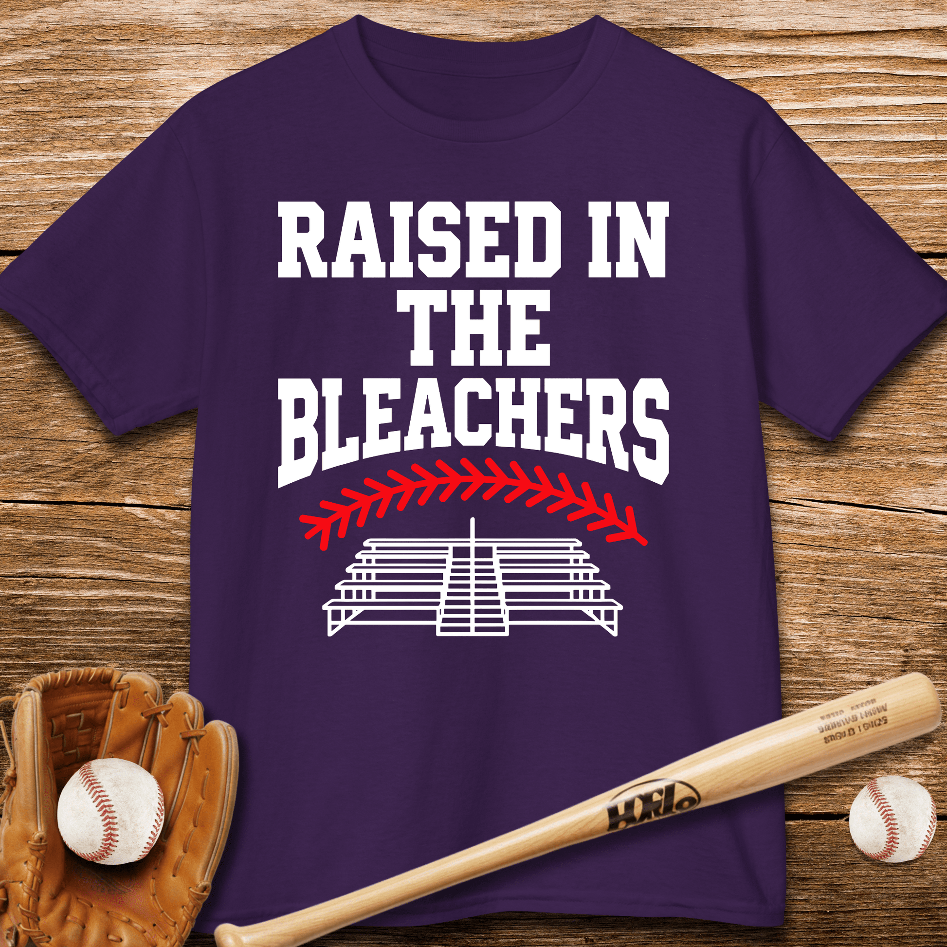 Bleacher Raised Baseball Fan Kids T-shirt - HomeRun PrintsKids clothes